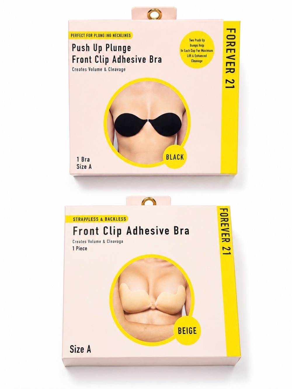 Forever 21 Beige Front Clip Adhesive Bra